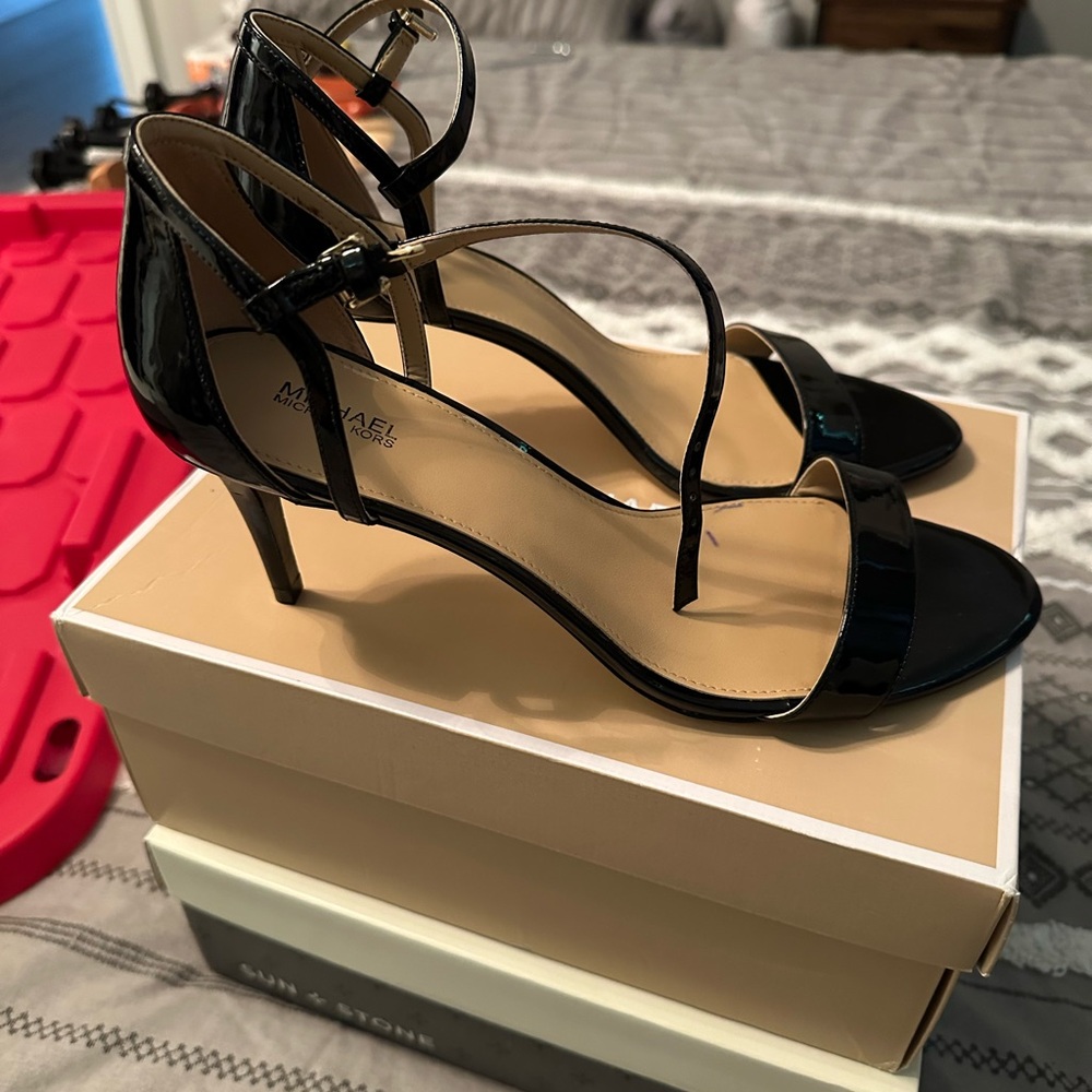 Michael Kors Black Patent Heels - Picture 10 of 12